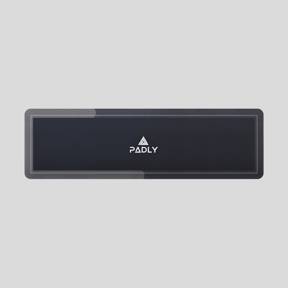 Ultra-absorvente não-casado e banheiro não clizor pyak | 120*40cm - preto e cinza